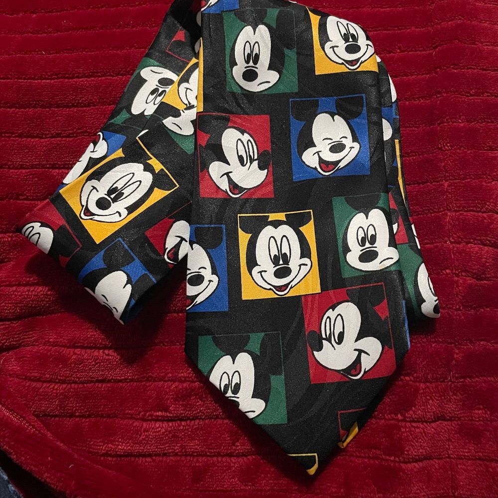 Mickey Disney Balancine Inc The Tie Works Vintage classic polyester necktie